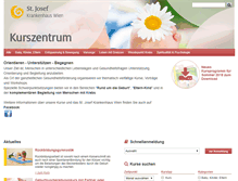 Tablet Screenshot of gesundheitszentrum.sjk-wien.at